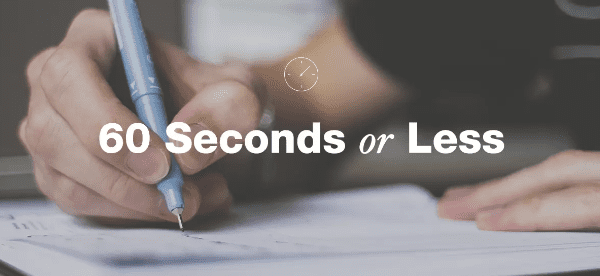 60 Seconds Or Less: Stephen Grace