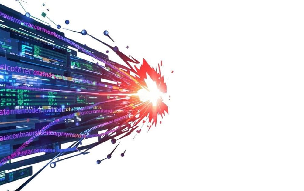 Abstrack image of how Google broke rank tracking tools. Google search results page limited to 10 listings instead of 100.