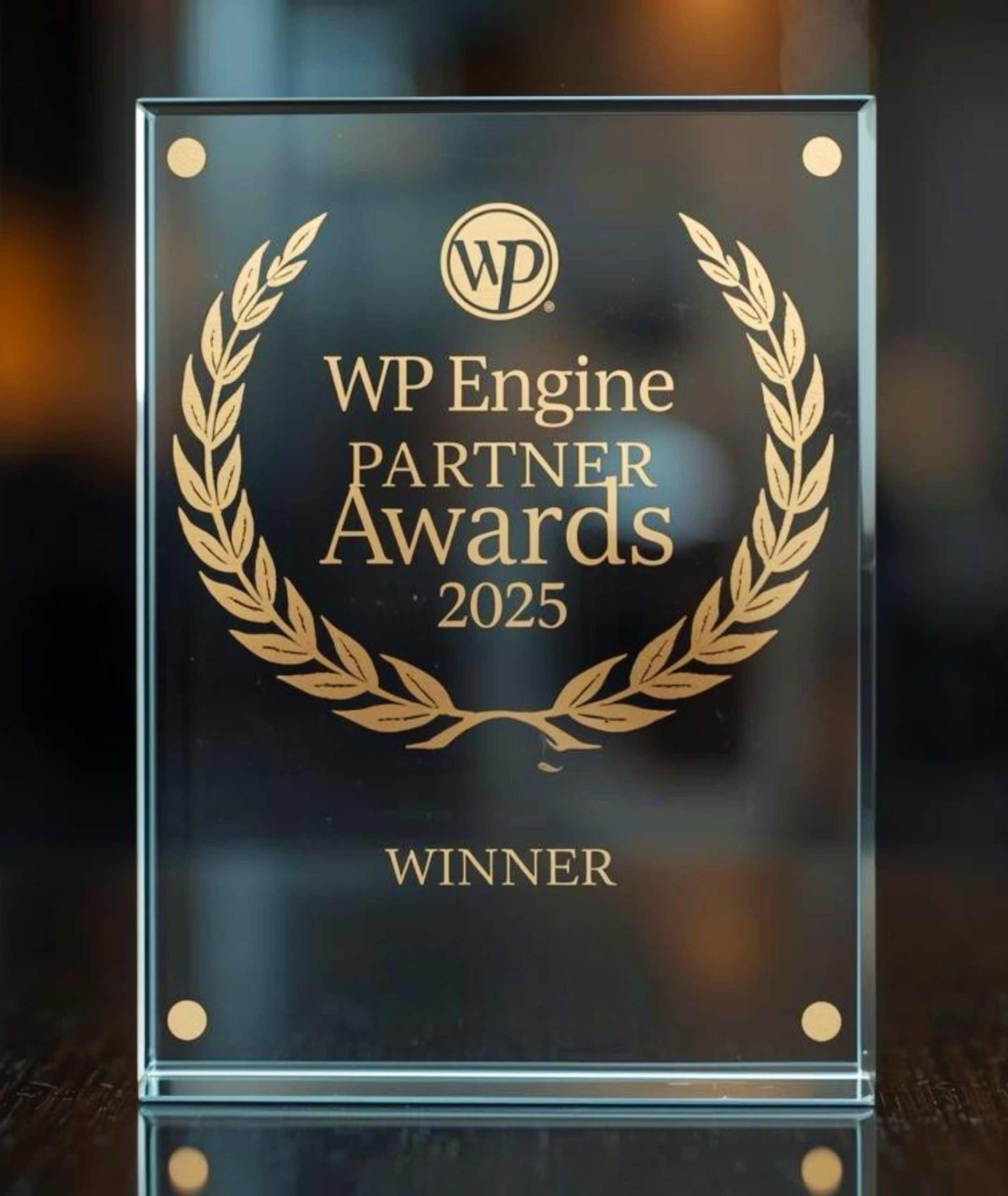 Boylen recognised as WP Engine Agency Partner Awards winner for APAC in 2025 award plague.