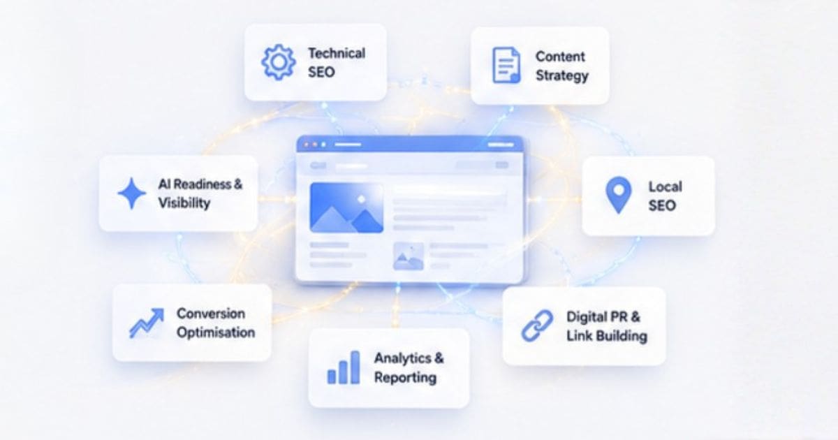 Example of a business appearing in a ChatGPT AI answer after AI visibility optimisation.