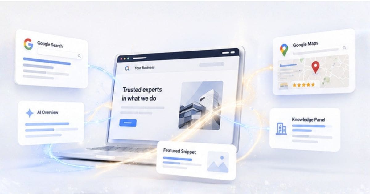 Example of a business appearing in a ChatGPT AI answer after AI visibility optimisation.